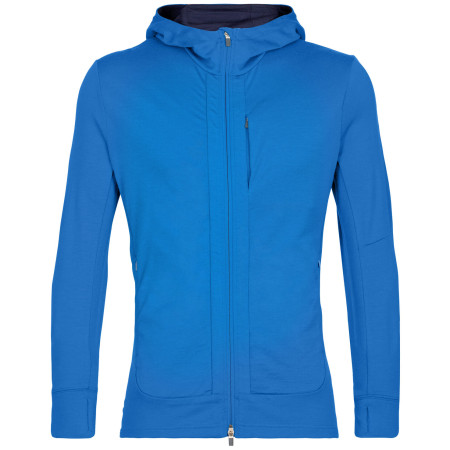 Sweatshirt fonctionnel homme Icebreaker Quantum III LS Zip Hoodie bleue lazurite/royal navy