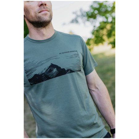 T-shirt homme MOOA Merino Lyolite Highlander 150 Short