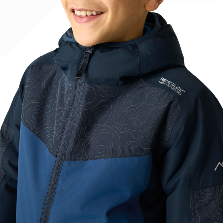 Veste d'hiver enfants Regatta Illuma Reflective Jacket Navy/Aviator Blue