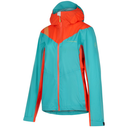 Veste femme La Sportiva Discover Jkt W bleue / rouge Lagoon/Cherry Tomato