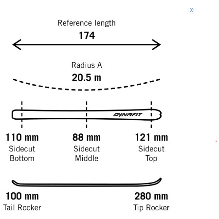 Set de ski Dynafit Radical 88 Ski Set Men