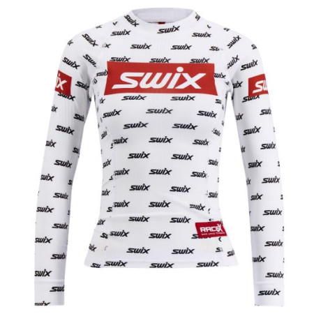 T-shirt femme Swix RaceX blanc / noir Bright White Logo