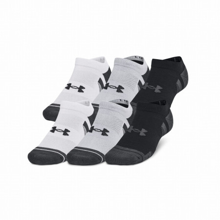 Jeu de chaussettes Under Armour Unisex Perf Tech 6Pk Ns gris / noir ModGray/ModGray/JetGray