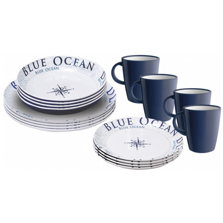 Set de vaisselle Brunner Lunch Box Blue Ocean