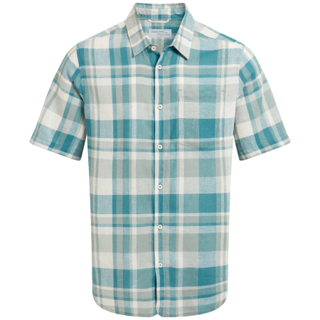 Chemise Craghoppers Argino Short Sleeved Shirt bleu TrnqlBluChk