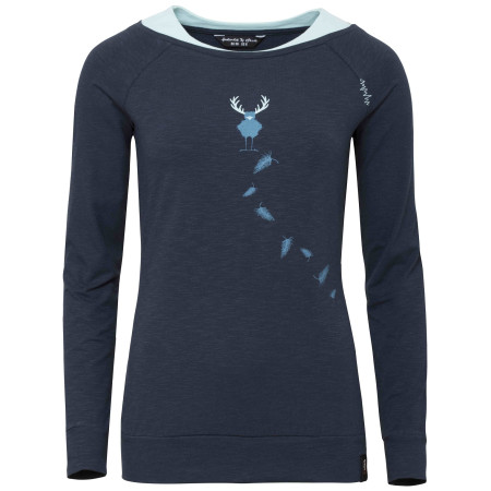T-shirt femme Chillaz Serles Hirschkrah bleu foncé Darkblue