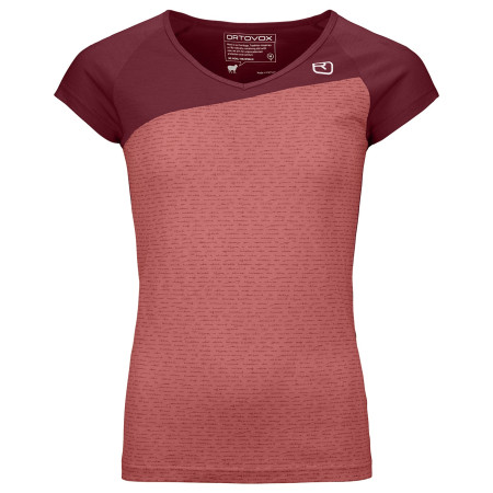 T-shirt femme Ortovox 120 Tec T-Shirt W rouge blush