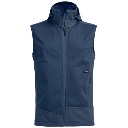 Gilet homme Ortovox Ortler Softshell Plus Vest bleu Blue Nunatak