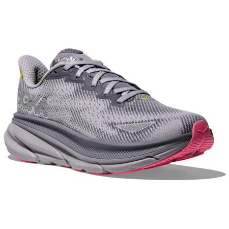 Chaussures running femme Hoka W Clifton 9 Gtx gris / rose Grey Skies / Foggy Grey