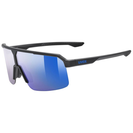 Lunettes soleil Uvex Ramp noir / bleu BLACK MATT/ MIR.BLUE