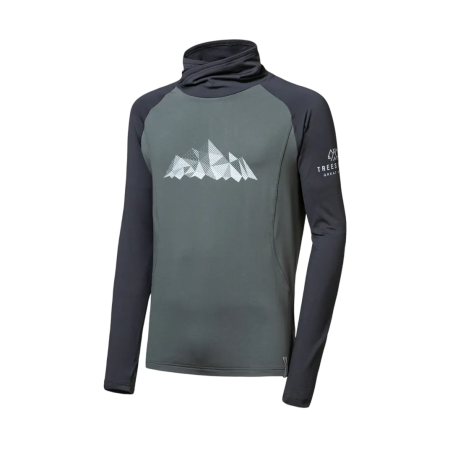 Sweatshirt fonctionnel homme Sensor Coolmax Thermo Mountains noir/vert olive/černá