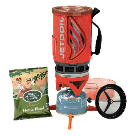 Réchaud à gaz Jet Boil Flash with Coffee press rouge / gris