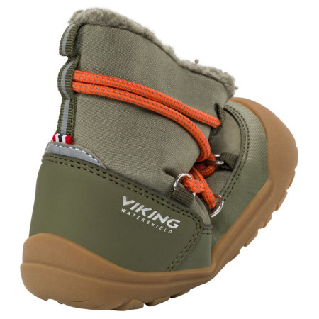 Bottes d'hiver enfant Viking Outdoor Footwear Birch Barefoot Warm WP Pull-on Olive