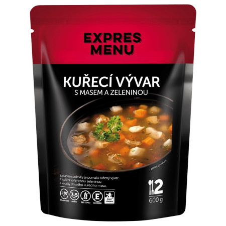 Soup Expres menu Bouillon de poulet aux légumes (2 portions)