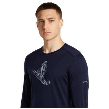 T-shirt fonctionnel homme Icebreaker Men Merino 200 Oasis LS Crewe SkiingYeti