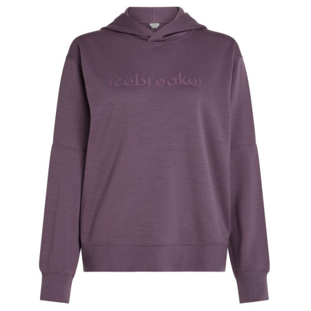 Veste polaire fonctionnelle femme Icebreaker W Mer 360 RealFleece Elemental LS Hood violet Grey Plum