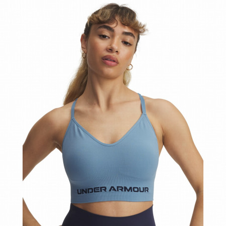 Soutien-gorge sport Under Armour Vanish Seamless Low Bra bleu / gris Blue