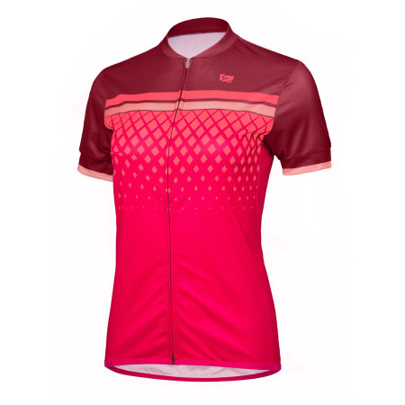 Maillot vélo femme Etape Diamond rose Bordeaux / pink