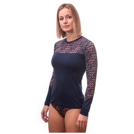 T-shirt femme Sensor Merino Impress, dl.rukáv