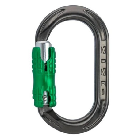 Mousqueton auxiliaire DMM A537 XSRE Locksafe girs Titanium/Green