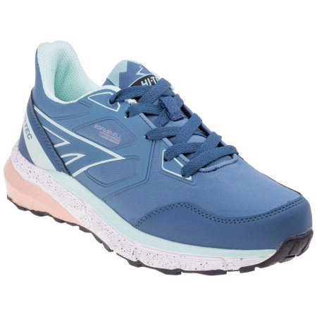 Bottes randonnée femme Hi-Tec Bario Wp Wo'S bleue Smoke Blue/Mint/Coral