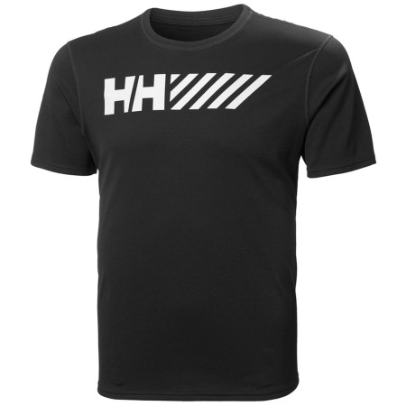 T-shirt homme Helly Hansen Lifa Tech Graphic Tshirt vert Black