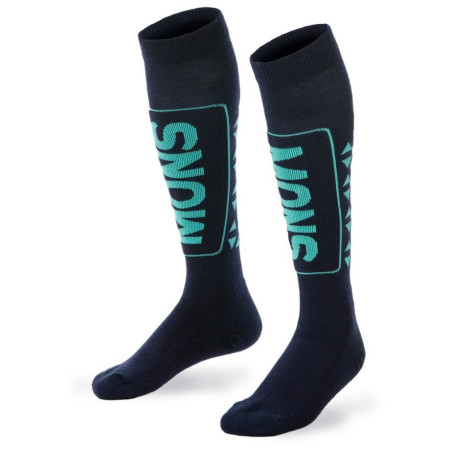 Chaussettes femme Mons Royale Mons Snow Tech vert Navy/Peppermint
