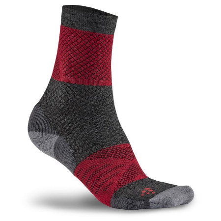 Chaussettes Craft XC Warm (2020) gris / rouge AsphaltBeam