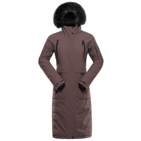 Manteau d'hiver femme Alpine Pro Wussa 2 brun Brown