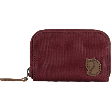 Portefeuille Fjällräven Zip Card Holder rouge foncé Bordeaux Red