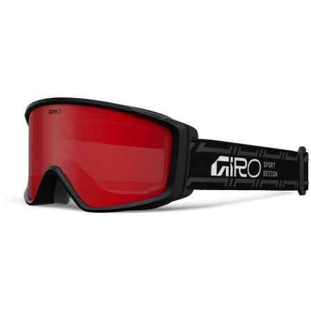 Masques ski Giro Index 2.0 Black Stacked-Amber Scarlet noir Black Stacked