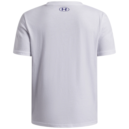 T-shirt enfant Under Armour B Logo Blur SS White