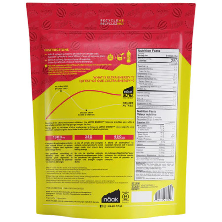 Boisson énergétique Näak Watermelon - Ultra Energy™ Drink Mix (720g)