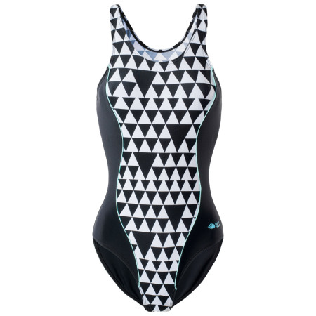 Maillot de bain femme Aquawave Abira Wmns noir / blanc GeometricPrint/Black/Aquasplash