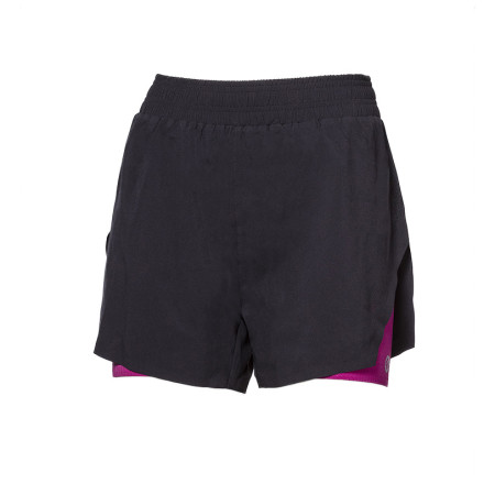 Short femme Progress Carrera Shorts 2v1 noir / rose černá/višňová