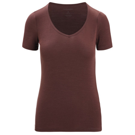 T-shirt fonctionnel femme Icebreaker Women Siren SS Sweetheart brun Umber
