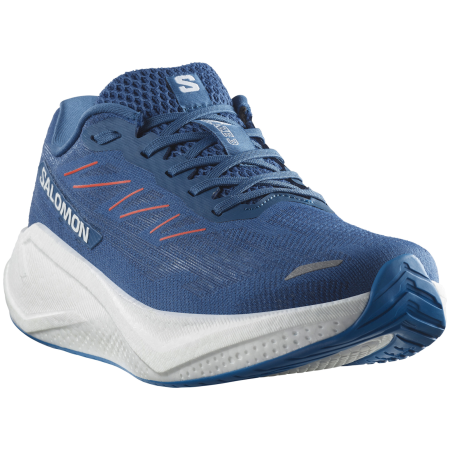 Chaussures de running hommes Salomon Aero Blaze 3 bleu foncé Dark Blue / White / Cherry Tomato