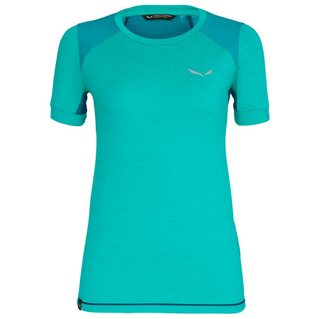 T-shirt femme Salewa Pedroc Hybrid Dry W S/S Tee green LagoonGreenMelange