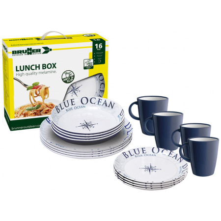 Set de vaisselle Brunner Lunch Box Blue Ocean