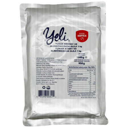 Aliments à emporter Yeli Thon en morceaux au naturel (1000 g)