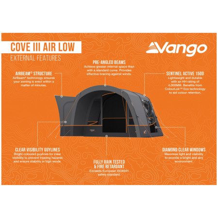 Tente caravane Vango Cove III Air Low