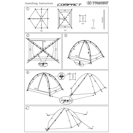 Tente de randonnée Trimm Comet