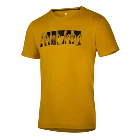 T-shirt homme Ocún Classic T Men Hands In Crack jaune Yellow Dried Tobacco