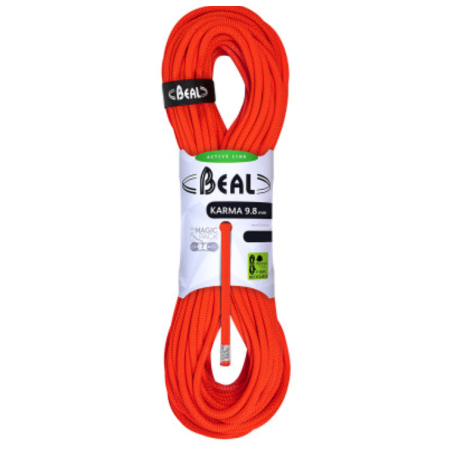 Corde d'escalade Beal Karma 9,8 mm (40 m) orange