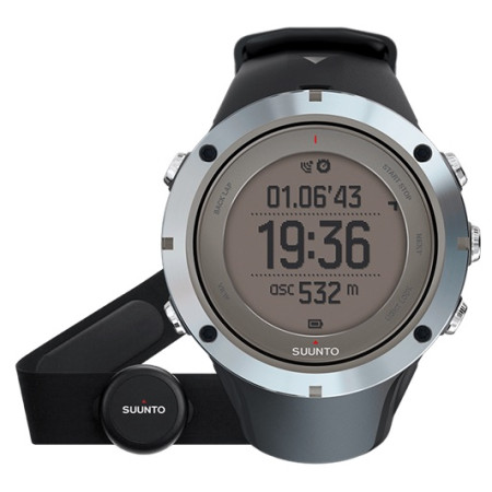 Monte Suunto Ambit3 Peak Sapphire (HR) argenté Sapphire