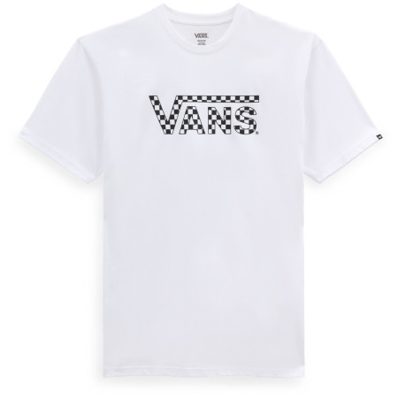 T-shirt homme Vans CHECKERED VANS-B blanc White/Black