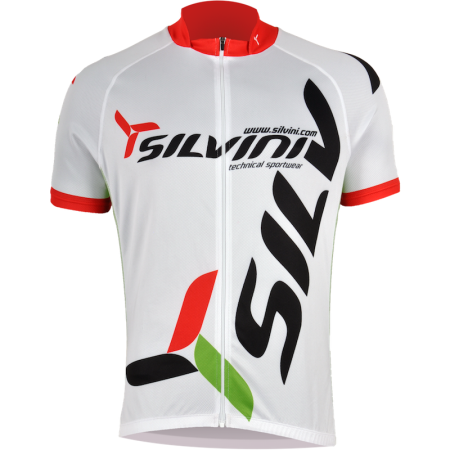 Maillot cyclisme homme Silvini Team MD257 blanc White