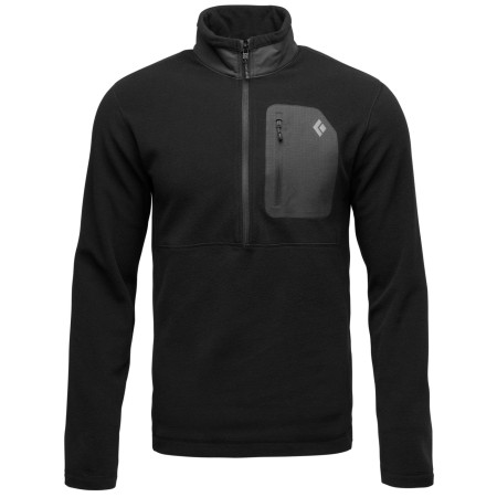 Sweat-shirt homme Black Diamond Rift HZ Fleece Jacket noir Black-Black