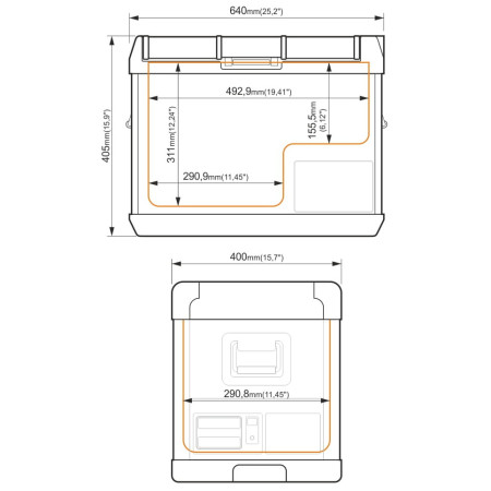 Réfrigérateur à compresseur Yolco GCX37