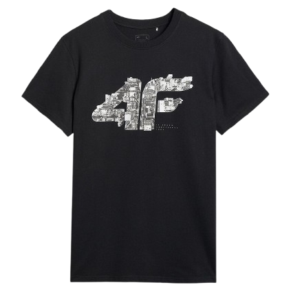 T-shirt homme 4F Tshirt M3132 noir DEEP BLACK
